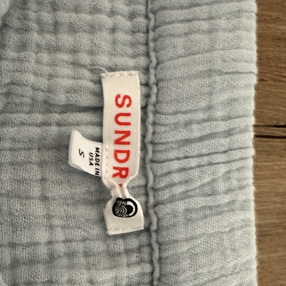 Sundry Light Blue Joggers with Pink and Blue Drawstring - Picture 2 of 5